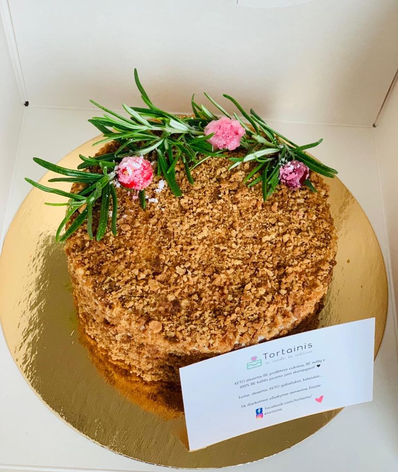 KETO tortas "Kaip medutis klasikinis"