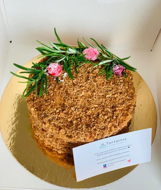 KETO tortas "Kaip medutis šokoladinis"